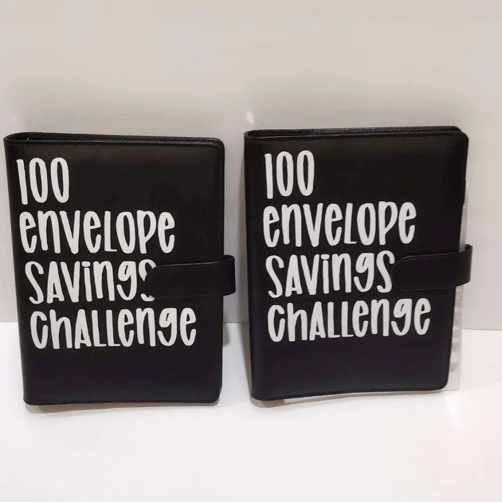 2 pack 100 Envelope Challenge Binder Save $5050 Goals 100 Day Savings Challenge